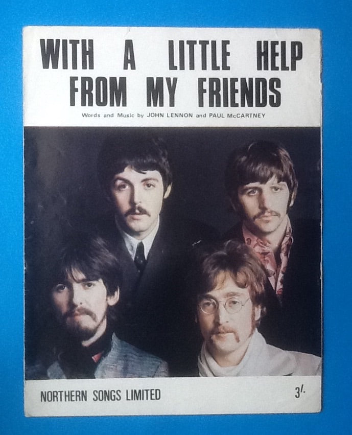 Beatles With A Little Help From My Friends UK Sheet Music 1967