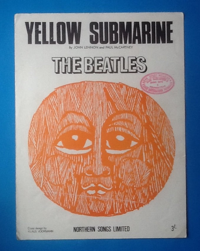 Beatles Yellow Submarine UK Sheet Music 1966