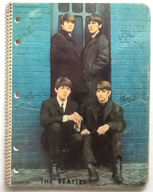 Beatles Original Unused School Spiral Bound Notebook Notepad 1964