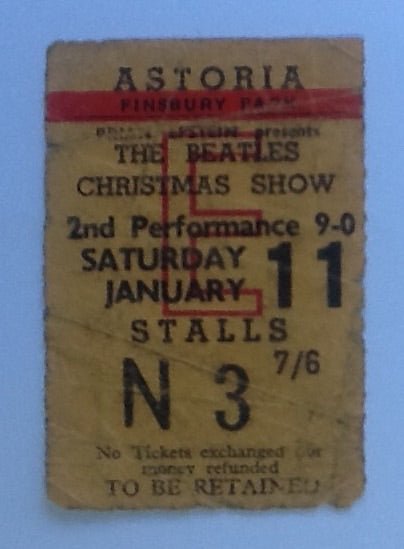 Beatles Original Concert Ticket London 1964