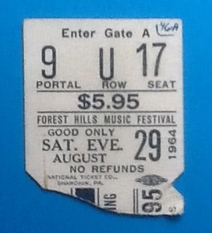 Beatles Original Used Concert Ticket New York 1964