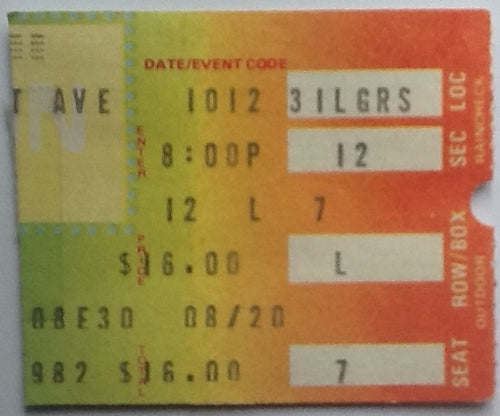 Who Clash Original Used Concert Ticket Shea Stadium New York 1982