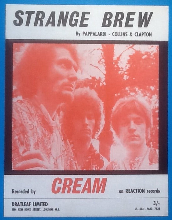 Cream Strange Brew Sheet Music 1967