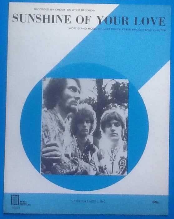 Cream Sunshine of Your Life US Sheet Music 1968