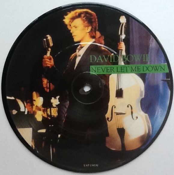David Bowie Never Let Me Down 2 Track 7" Picture Disc Vinyl Single 1987