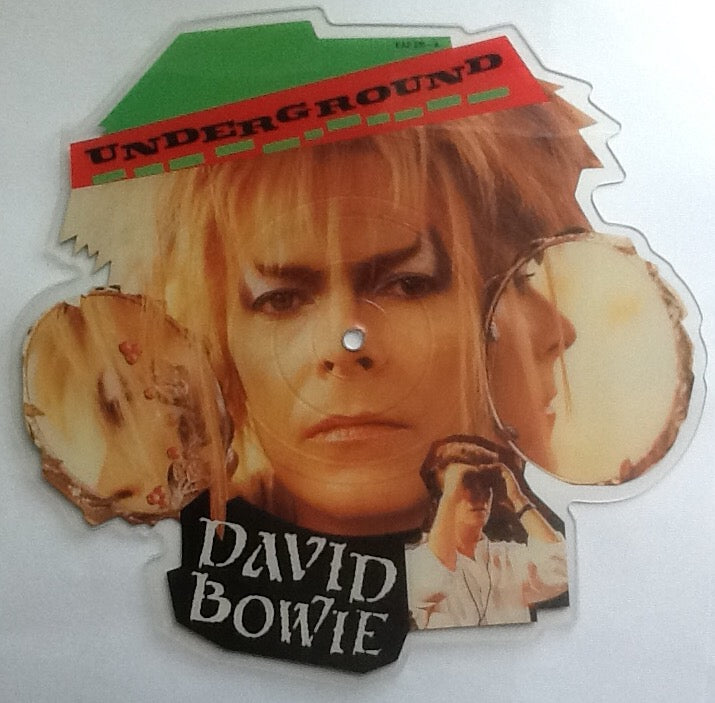 David Bowie Underground 2 Track NMint 7" Shaped Picture Disc UK 1986