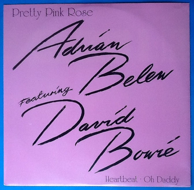 David Bowie Adrian Belew Pretty Pink Rose 3 Track NMint 12" Vinyl Picture Sleeve UK 1990