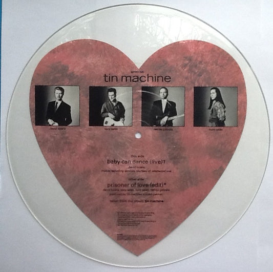 David Bowie Tin Machine Prisoner of Love 2 Track NMint Uncut Shaped Picture Disc UK 1989