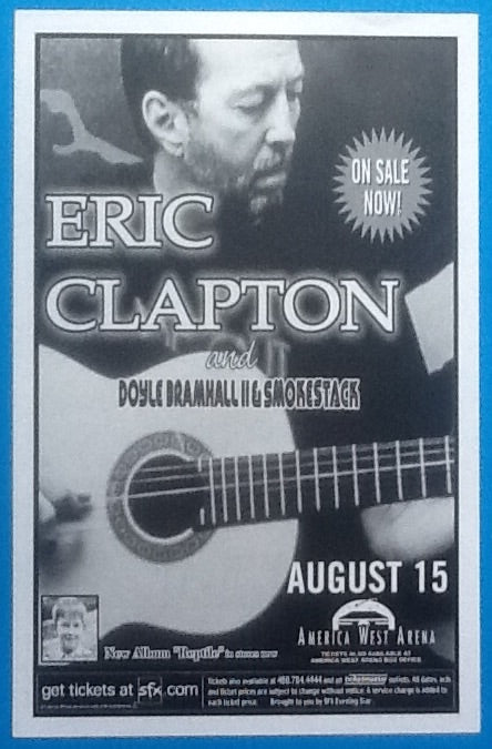 Eric Clapton Rod Stewart Handbill Flyer Phoenix 2001