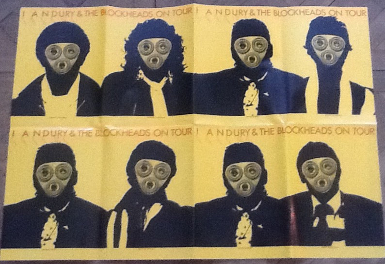 Ian Dury and the Blockheads Original Concert Programme Poster UK Tour 1978