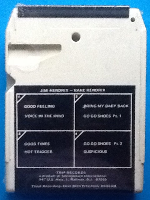 Jimi Hendrix Rare Hendrix Still Sealed 8 Track Cartridge Trip 1972