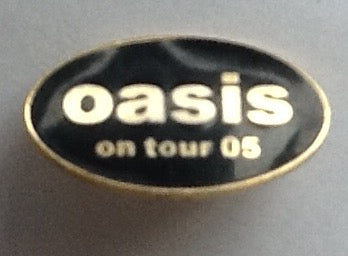 Oasis Original Metal Pin Badge Be Here Now Tour 2005