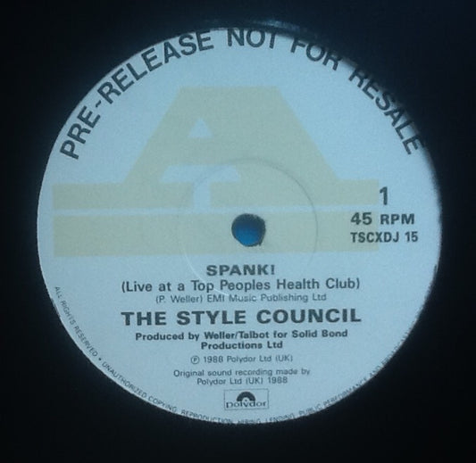 Style Council Spank!  2 Track 12" NMint DJ Promo UK 1988