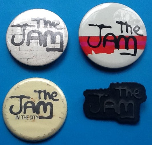 Jam Paul Weller Set of 4 Vintage Pin Badges