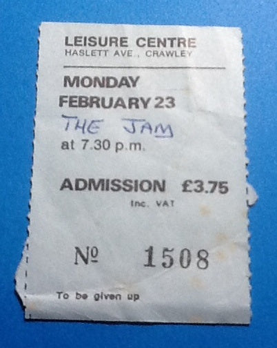 Jam Ticket Crawley 1981