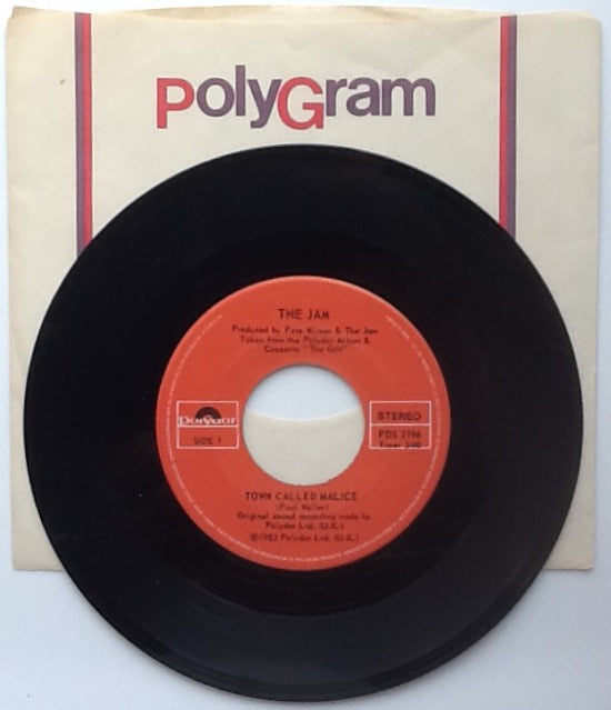 Jam Town Called Malice 2 Track NMint 7" Vinyl Single Company Sleeve Canada 1982