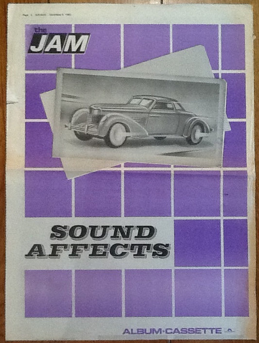 Jam Sound Affects Original Sounds Magazine Press Advert 1980