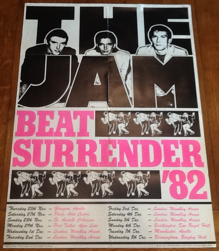 Jam Original Promo Concert Tour Gig Poster Beat Surrender Tour 1982