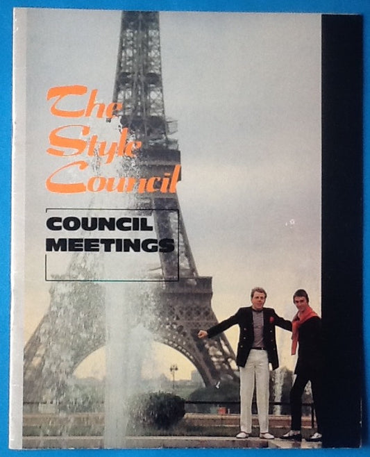 Style Council Original Concert Programme Council Meetings Tour 1986