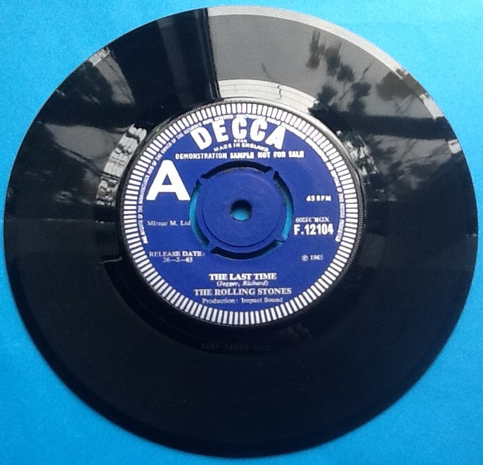 Rolling Stones The Last Time 2 Track 7" Demo UK 1965