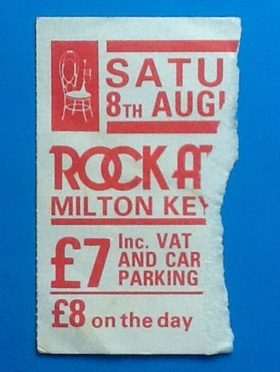 Thin Lizzy Original Used Concert Ticket Milton Keynes 1981