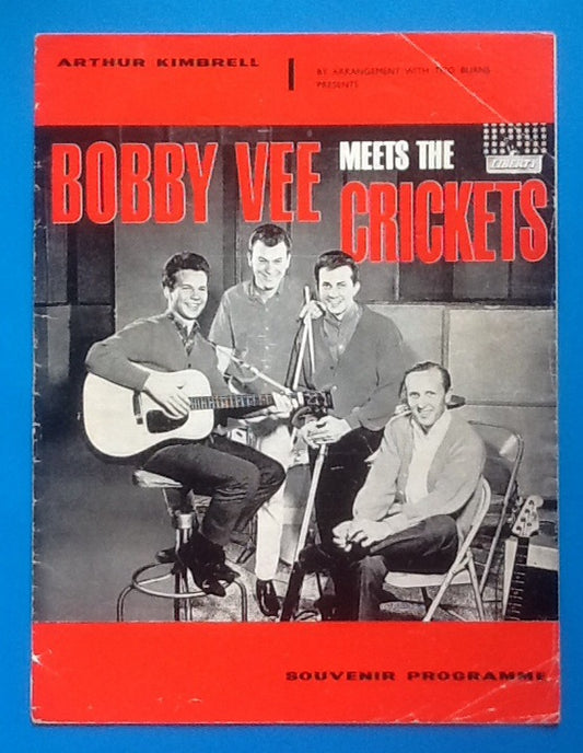 Bobby Vee Meets The Crickets UK Tour Programme 1962