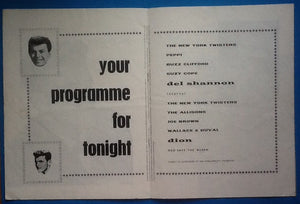 Dion Del Shannon UK Programme 1962