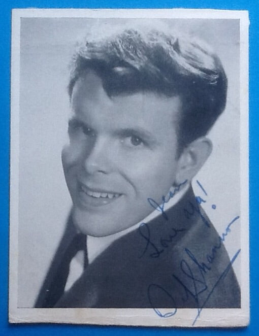 Del Shannon Autograped London Records Publicity Postcard 1962