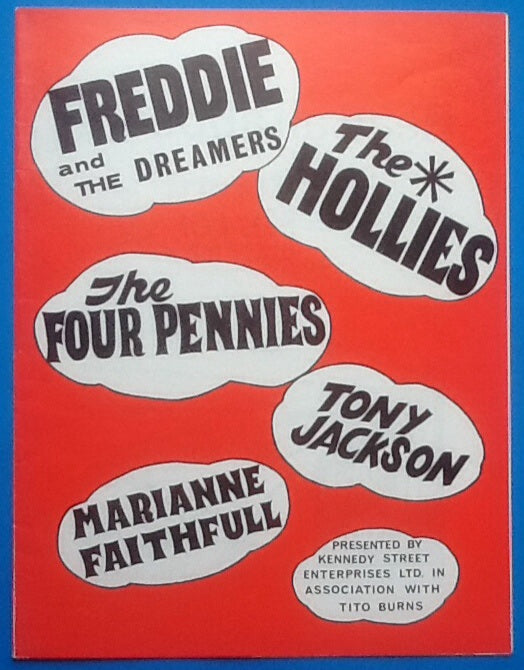 Freddie & the Dreamers Hollies UK Tour Programme 1964