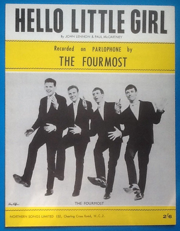Fourmost Hello Litle Girl Sheet Music 1963