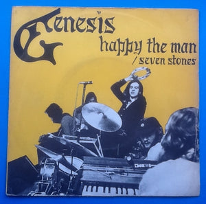Genesis Happy The Man Original 7" 45 With Yellow P-S