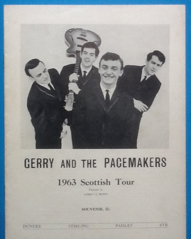 Gerry & the Pacemakers Programme Scotland 1963