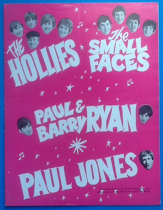 Hollies Small Faces Programme UK 1966