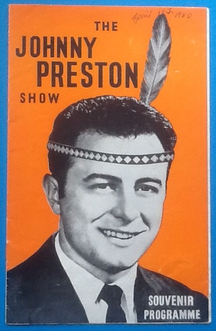 Johnny Preston Programme UK Tour 1960