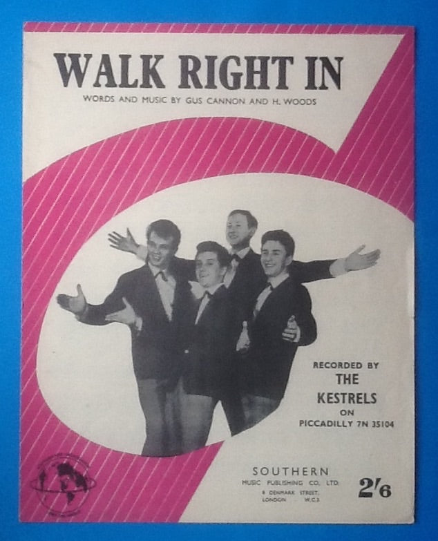 Kestrels Walk Right In Sheet Music 1963