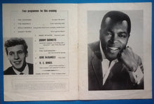 Load image into Gallery viewer, U.S. Bonds, Johnny Burnette, Gene McDaniels UK Programme 1962
