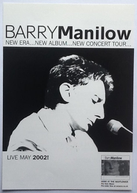 Barry Manilow Original Concert Handbill Flyer Here At The Mayflower Tour 2002