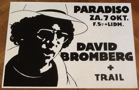 David Bromberg Original Concert Tour Gig Poster Paradiso Club Amsterdam 1978