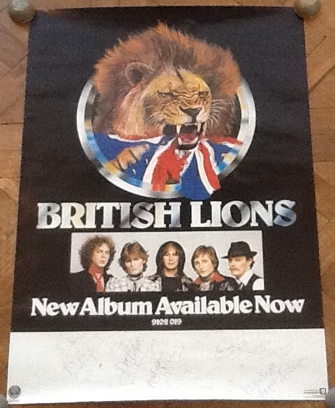 British Lions Original Fully Signed Autographed Promotional Poster 1978
