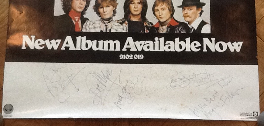 British Lions Original Fully Signed Autographed Promotional Poster 1978