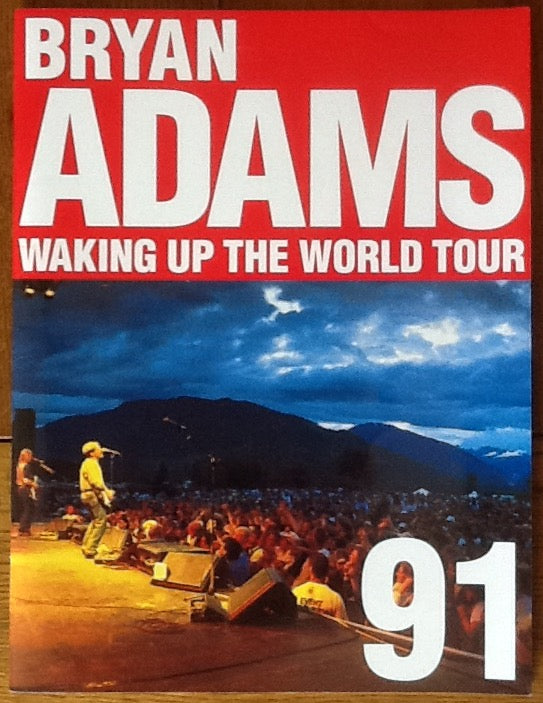Bryan Adams Original Concert Programme Waking Up the World Tour 1991