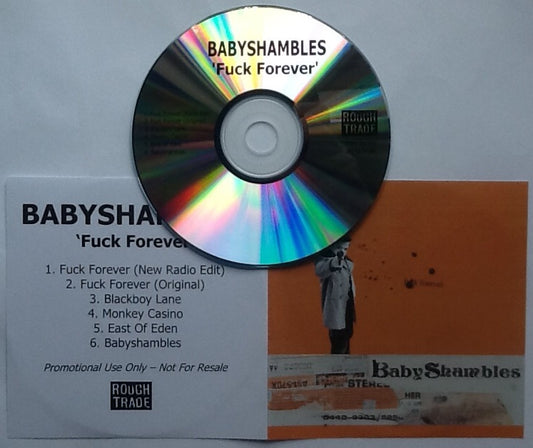 Babyshambles Fuck Forever 6 Track NMint Promo Demo CD UK 2005