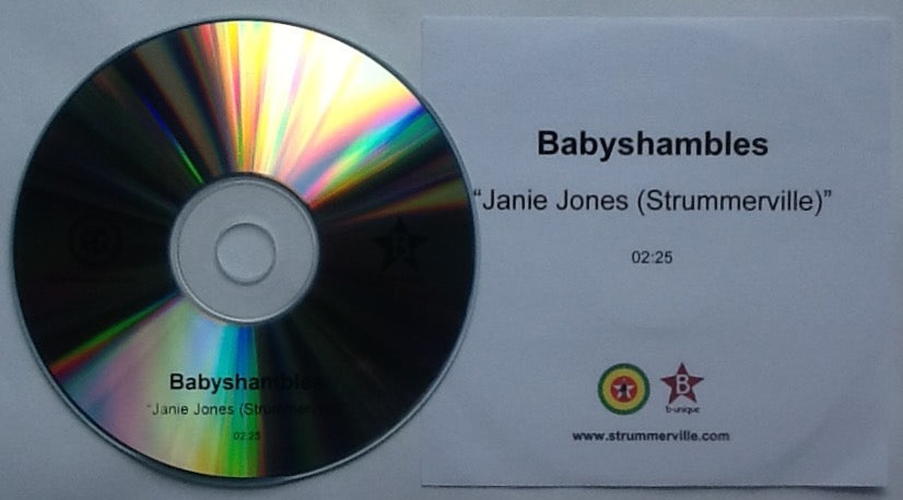 Babyshambles Janie Jones (Strummerville) 1 Track NMint Promo CD-R Acetate 2006