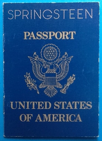 Bruce Springsteen Original Back Stage Pass Passport Wembley Stadium London 1985