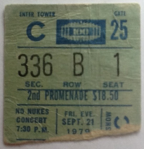 Bruce Springsteen Original Used Concert Ticket Madison Square Garden New York 1979
