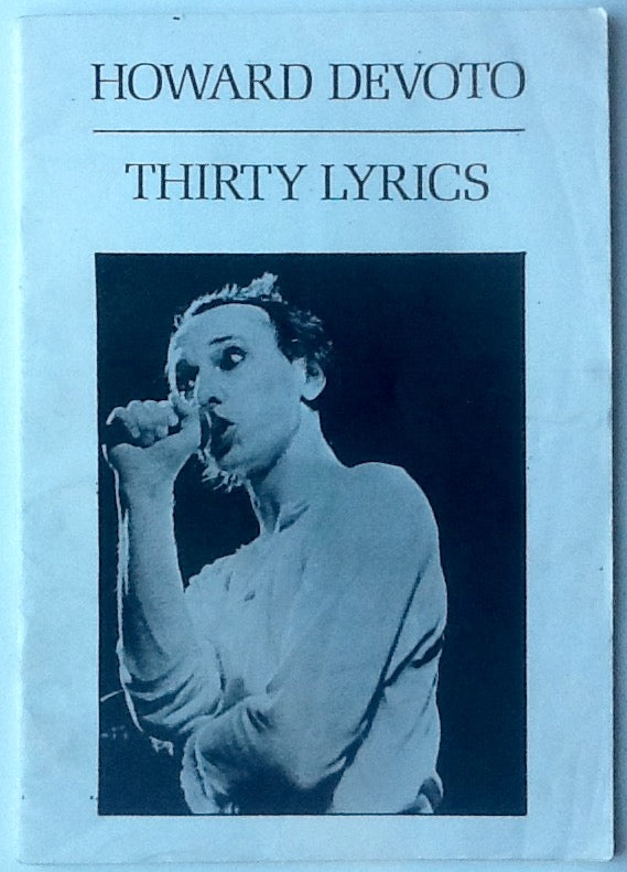 Buzzcocks Howard Devoto Thirty Lyrics Booklet Concert Publishing 1979