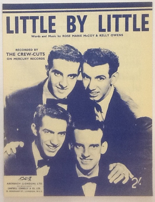 Crew Cuts Little By Little Original Mint Sheet Music 1957