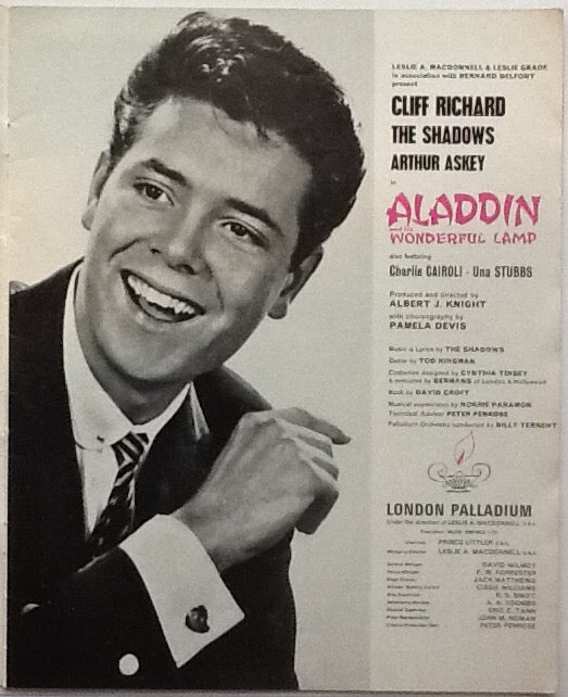 Cliff Richard Shadows Original Pantomine Programme London Palladium 1964-5