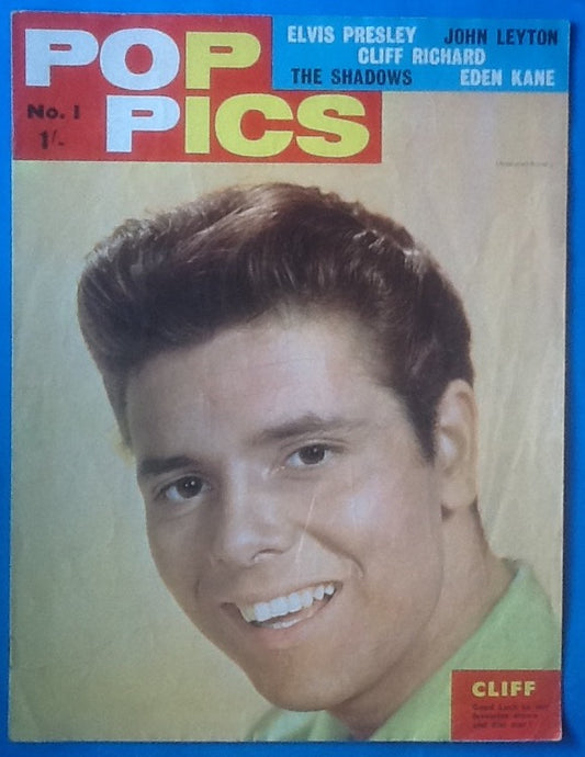 Cliff Richard Elvis Presley Pop Pics Magazine No. 1 1963