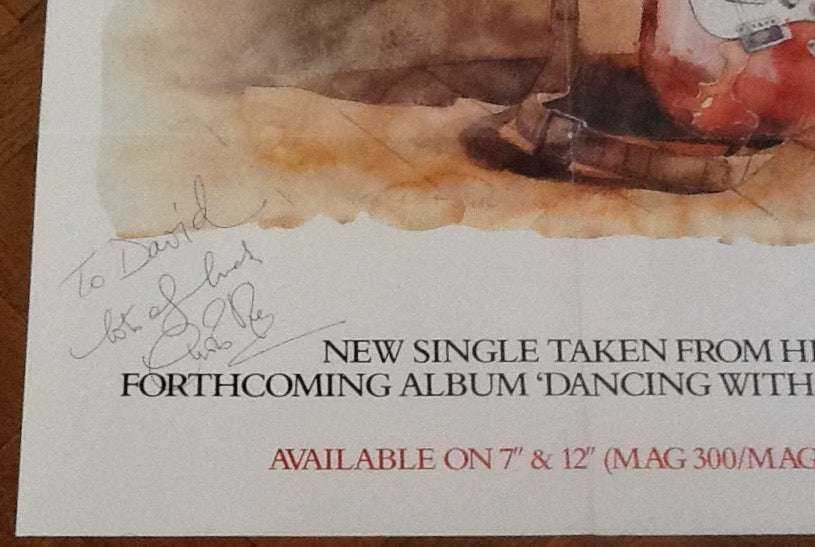 Chris Rea Loving You Again Signed Autographed Promo Poster 1988